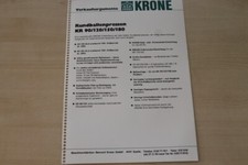163397) Krone Rundballenpresse KR 90 120 150 180 - Verkaufsargumente - Prospekt 