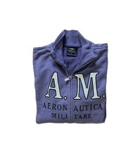 schöne AERONAUTICA MILITARE Strickjacke, Gr. XXL, lila, Herren, Sweat-Jacke