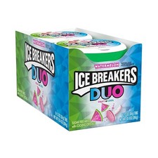8x Ice Breaker Duo Obst Plus Cool Mints Wassermelonengeschmack zuckerfreie Minzen