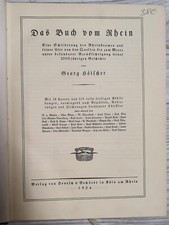 1924 Das Buch Vom Rhein