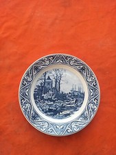 Wandteller Delfter Von Petrus Blau-Stil Boch Herbst (Herfst) Made In Holland 