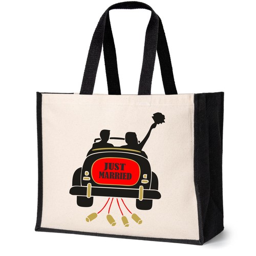 Just married große canvas - just,