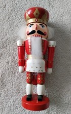 Nußknacker Holz 23cm König Weihnachtsmann lackiert Nussknacker