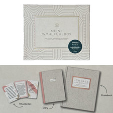 Meine Wohlfühlbox - Geschenkbox mit Praxisbuch, Diary und Ritualkarten - NEU✅