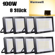 8X LED Außen Fluter 100W