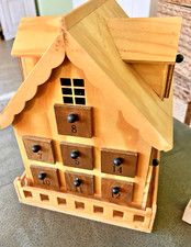 *****WEIHNACHEN****Adventskalender Holzhaus selbst gebaut