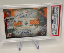 Topps Bundesliga 60 Years 2023/24 # Diego & Micoud # Autogramm Auto /25 PSA10