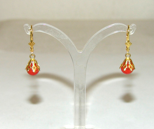 Ein paar ohrringe gold 585 - gold,