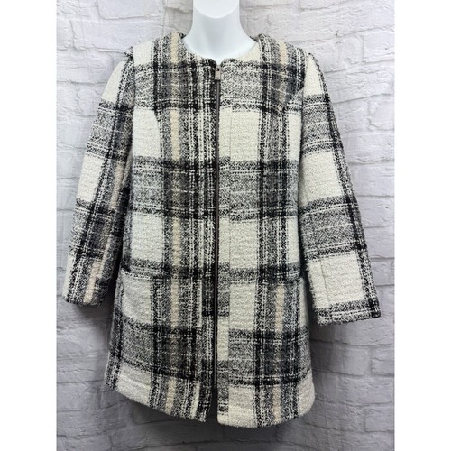 Boucle mantel jacke grau - mantel,