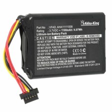 Akku TomTom Go 5200 Go 5250 Go 6100 Go 6200  4FL50 4FL60 VF6P - Li-Ion 1100mAh