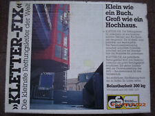 Rettungsleiter Kletter-Fix 5 Meter, unbenutzt, mit Wandanker, Dübel, Schrauben