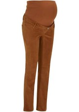 Stretch-Cord-Umstandshose mit Bio-Baumwolle Gr. 48 Cognac Braun Damen-Hose Neu
