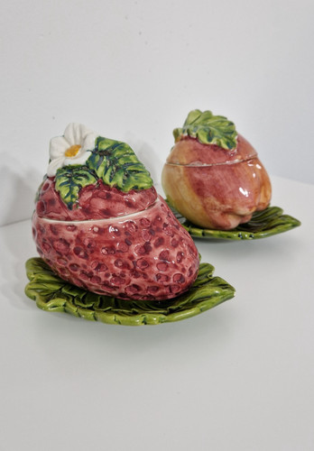 Vintage marmeladendose keramik - vintage,