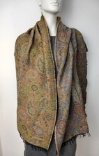 INTREND by MAX MARA Schal/Stola mehrfarbig Woll/Alpaca/Modal Paisley 58cm ×190cm