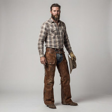 Hair-On Rindsleder Chaps -