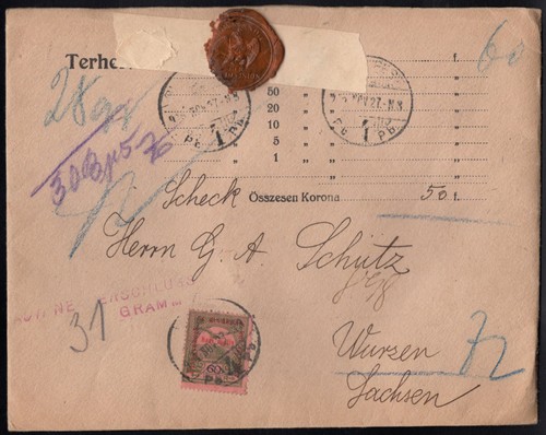 1916 wertbrief nach - 1916,,