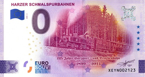 Null euro schein harzer - schein,