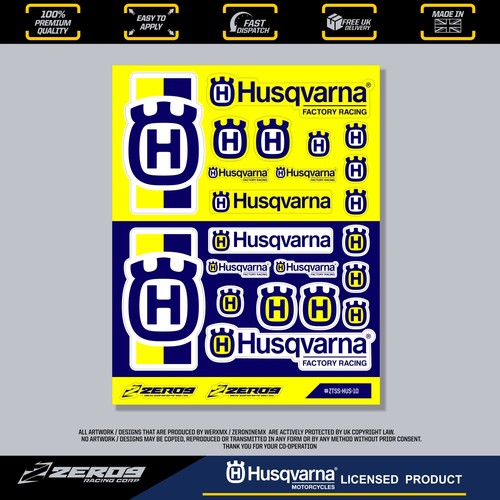 Husqvarna aufkleber motocross - husqvarna,