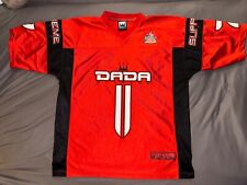 Vintage Original 90er Dada Supreme T-Shirt glänzend rot schwarz M Baggy