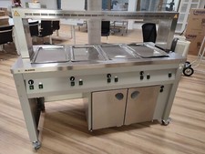 Gastro Heiße Theke Warmvitrine, BLANCO, gebraucht, 1,60 x 0,68 x 1,30