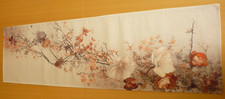 Tischläufer 40 x 140 cm Herbst Blüten Blätter Zweige herbstliche Dekoration NEU