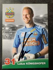 LUKAS KÖNIGSHOFER RAPID WIEN Autogrammkarte original signiert Unterhaching Halle