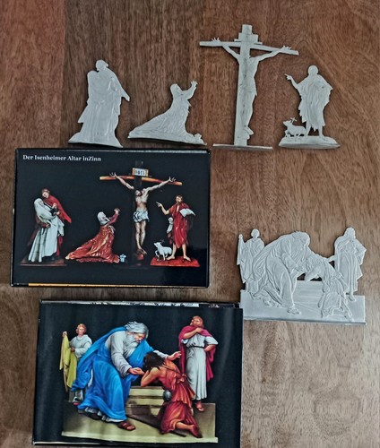 Zinnfiguren flach groß - flach,, groß 