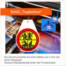 Feuerwehr  Wappen, Schild mit