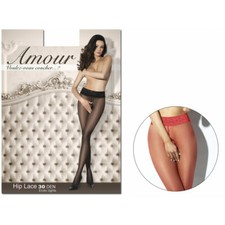 Rote Strumpfhose mit einem