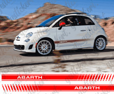 2x Streifen Aufkleber für Fiat 500 Abarth 595 Tuning Sticker Streifen Stripe 