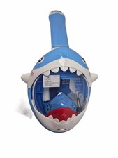 Kinder-Schnorchelmaske Hai-Aussehen Vollgesichts-Schnorchelmaske Schwimmen Baden