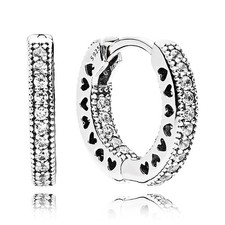 PANDORA Schmuck Ohrringe Unendliche Herzen 296317CZ