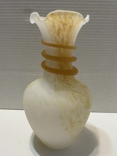 Murano Style White & Caramel