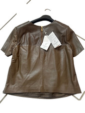 Leder Oberteil Damen Gr. 40