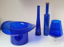 Kobaltglas Sektkühler als