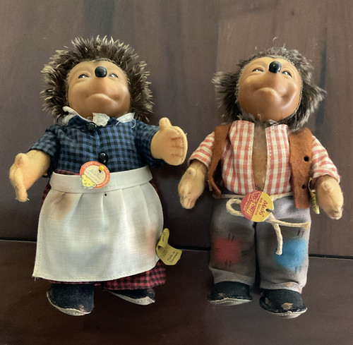 Steiff mecki igel - mecki, igel-paar