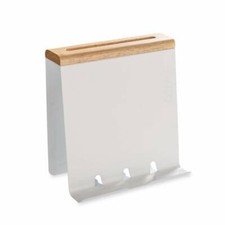 Küchenorganizer Kochbuchständer Messerblock für Tablet-PC weiss 202850101-HE
