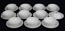 11x Hutschenreuther Dresden Weiss Gedeck Suppenschale Unterteller Schälchen