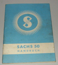 Handbuch Sachs 50 Betriebsanleitung Bedienungsanleitung Buch Selten!