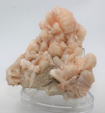 Stilbit Kristall Stufe rosa