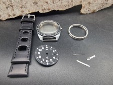 Uhrenbausatz Omikron Militäruhr - für Swiss Made Handaufzugswerk - unbespielt