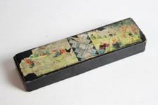 #9385 - Alter Holz Griffelkasten - schwarz