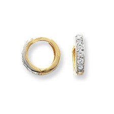 Herren 6 Stone Huggie Hoop