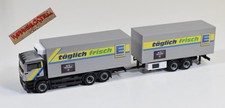Herpa 1:87 H0 - MAN TGS Kühlkoffer Tandem Hängerzug "EDEKA" - ohne OVP - G 140