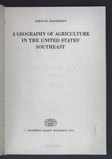 A Geography of Agriculture in