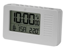 Auriol Funkwecker Digitaluhr mit Projektion digital mit 3 Batterien weiß *B-Ware