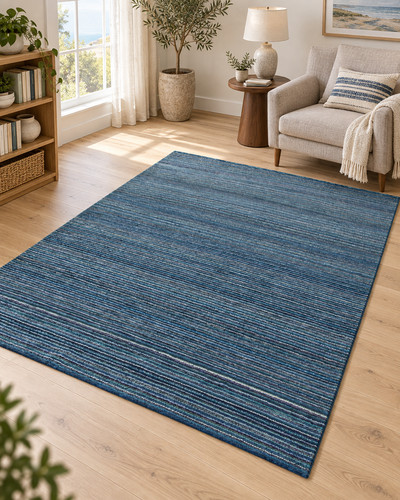 Gabbeh teppich blau 100 - blau, 100%