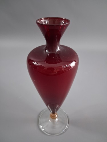 Lauscha glas vase - glas, mundgeblasen
