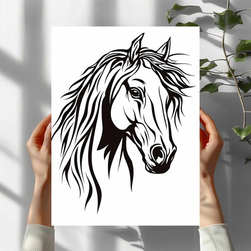 Pferde motiv premium poster - pferde,