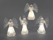 4er Set LED Dekofiguren Engel